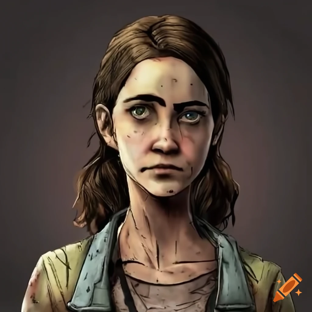 Character crossover of matpat as a walking dead game character on craiyon