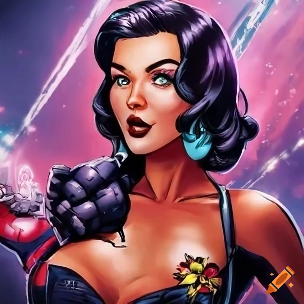 ultra realistic pinup girl artwork