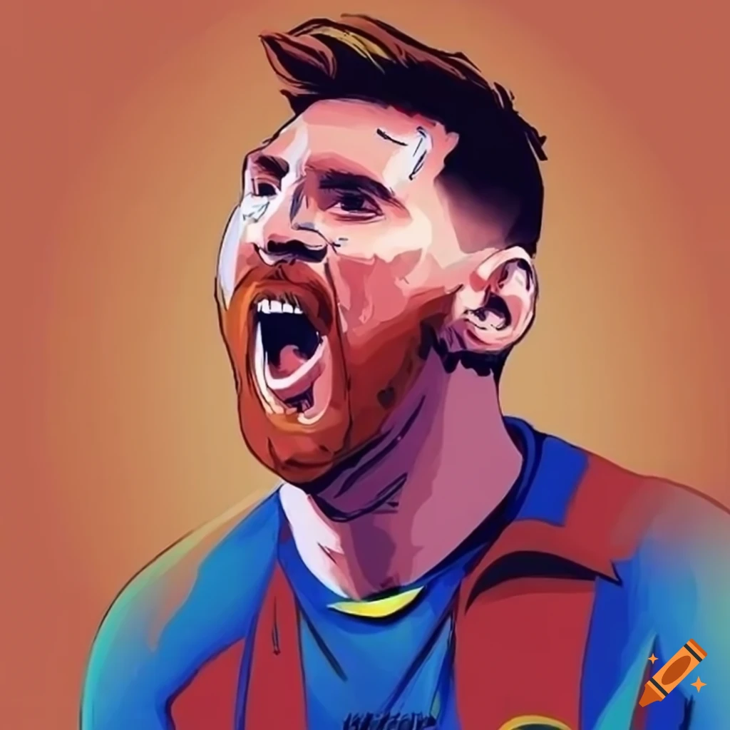 Lionel Messi illustration, Lionel Messi FC Barcelona Argentina national  football team La Liga Football player, Happy cartoon man, child, hand png |  PNGEgg