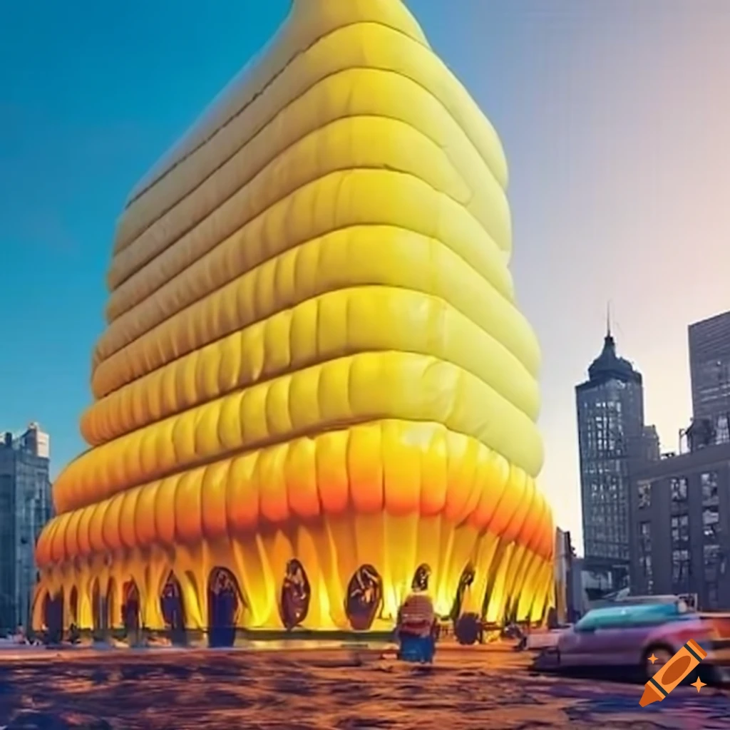 yellow-inflatable-building-in-new-york-city-on-craiyon