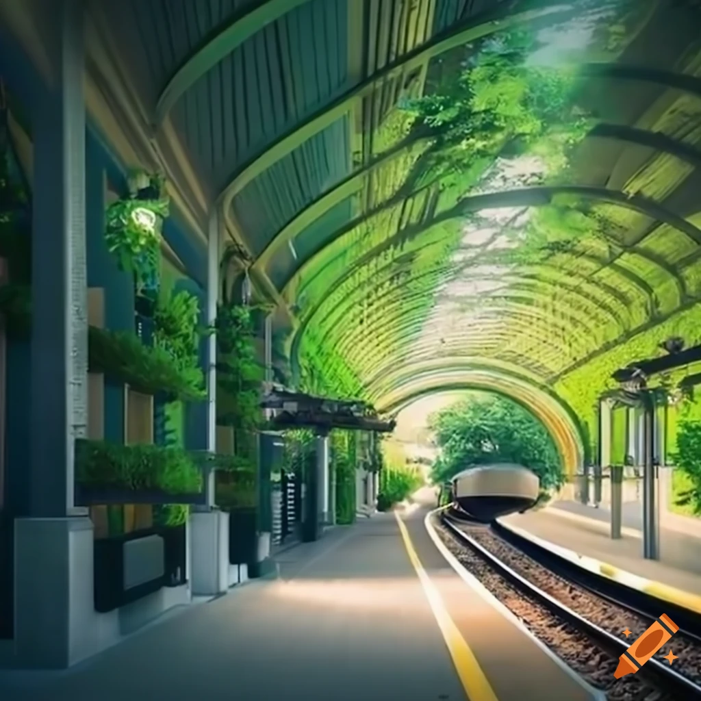 inclusive-train-station-with-greenery-and-people-on-craiyon