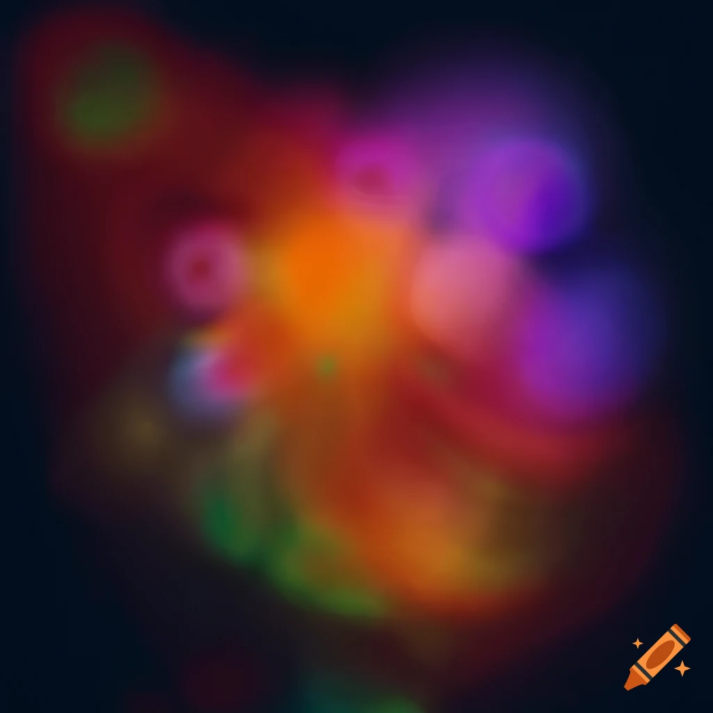 ethereal and blurred abstract artwork with flowers