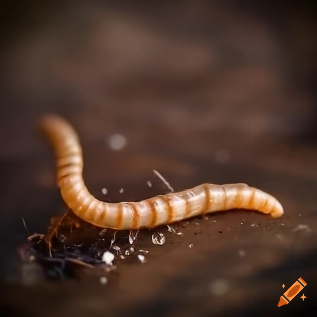 close-up of a can full of worms