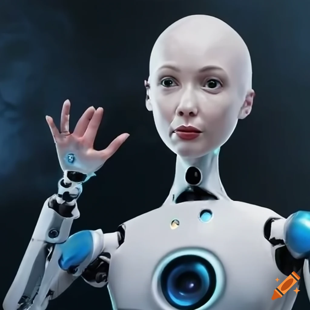 Sheldon Cooper transformed into an AI robot