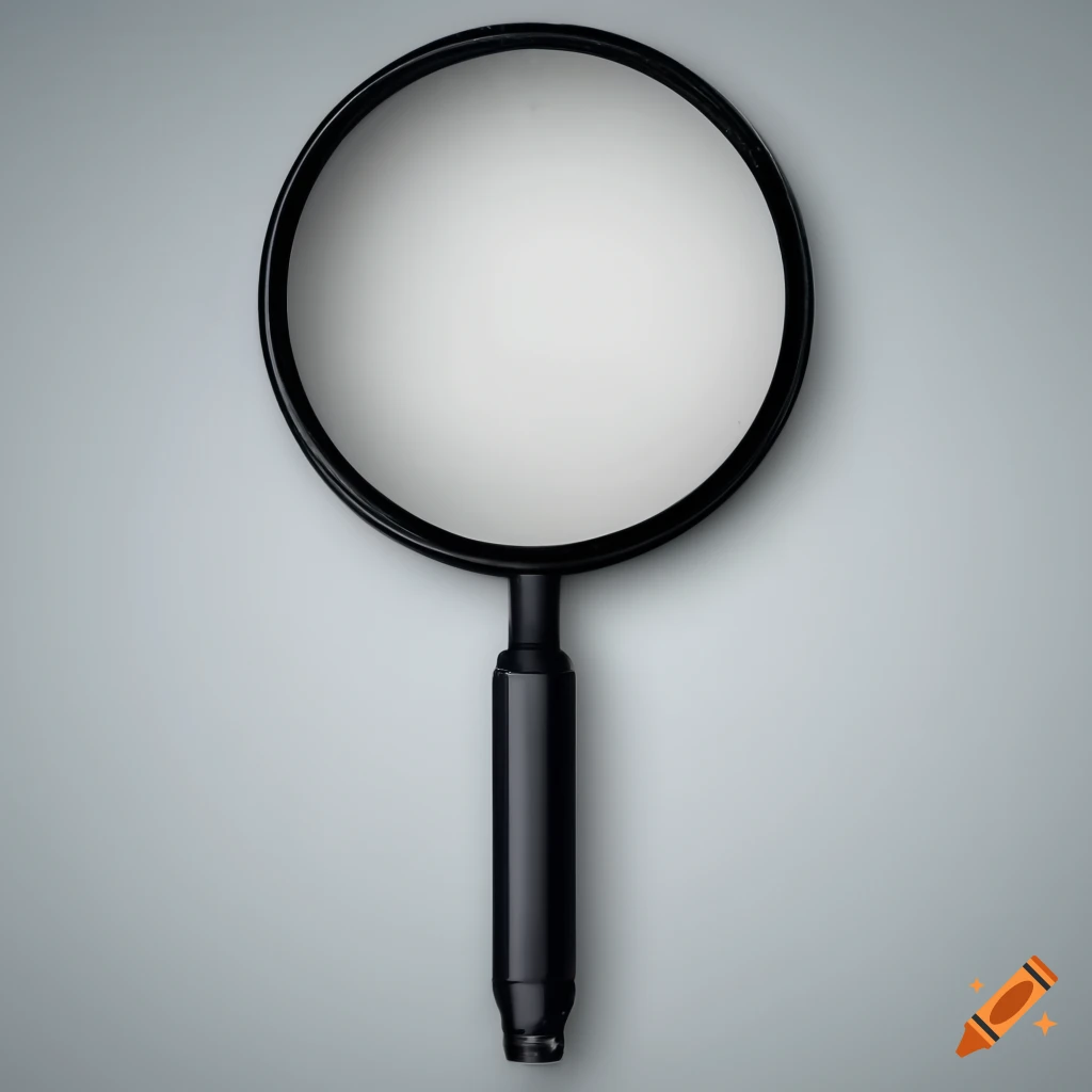 close-up of a magnifying glass