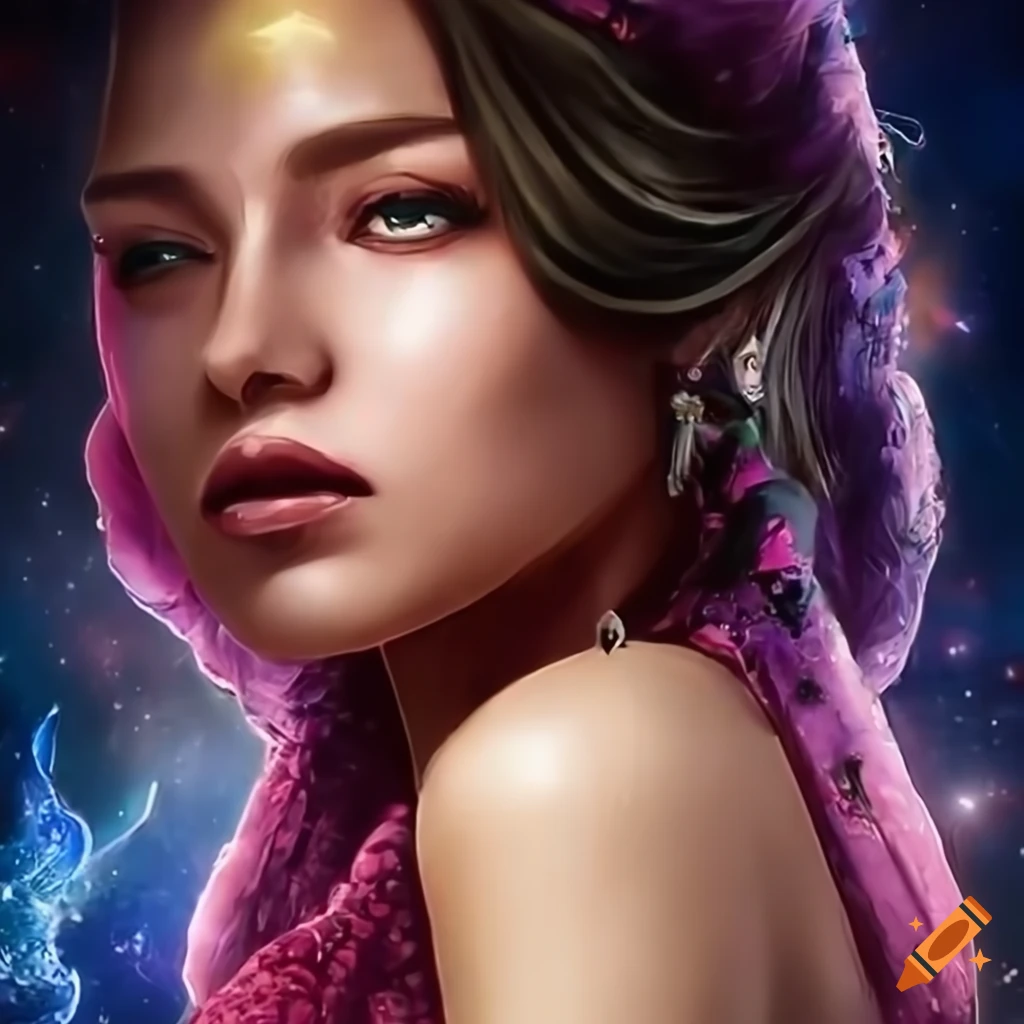 ultra realistic painting of a fantasy girl