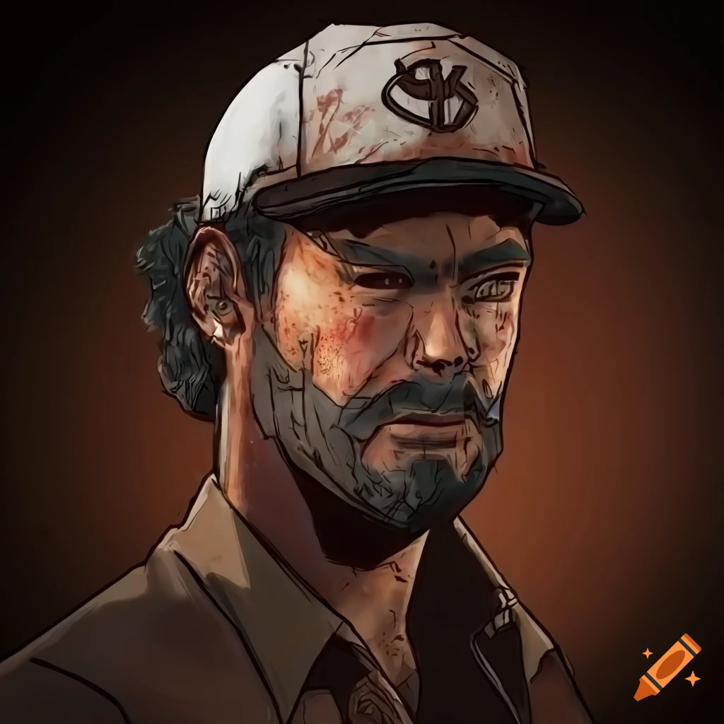 digital-art-of-a-trucker-inspired-by-telltale-s-the-walking-dead