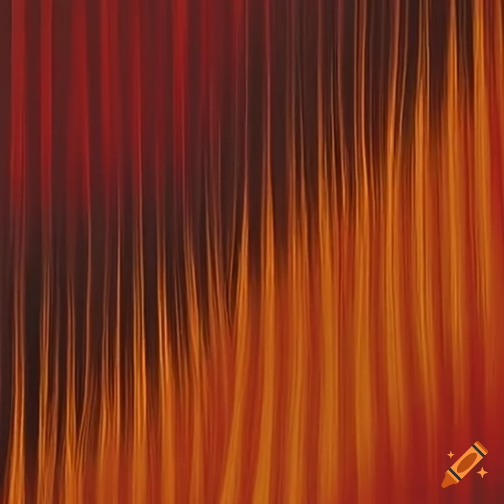 henna design with red, brown and orange stripes