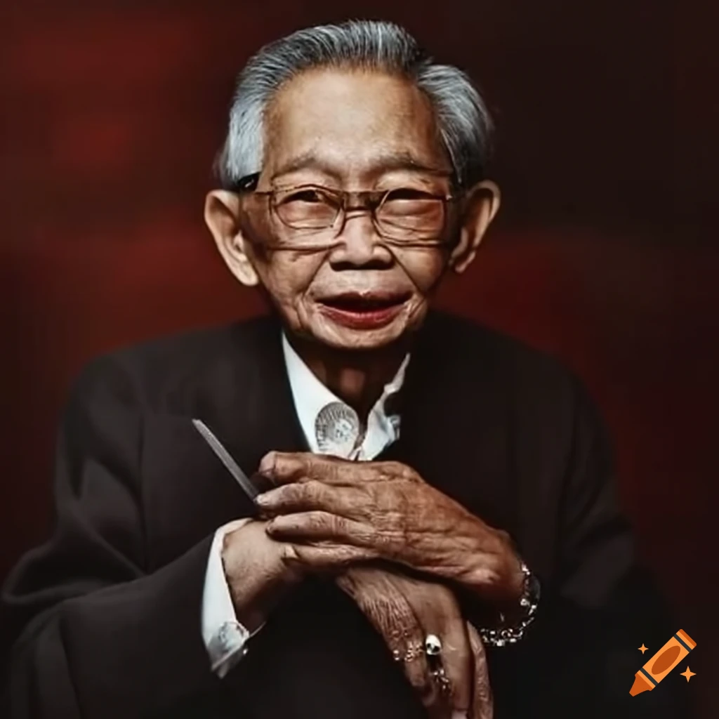 Portrait of jose maria sison on craiyon