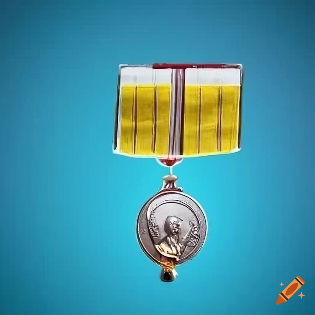 Bronze medal with lisbon tramway theme