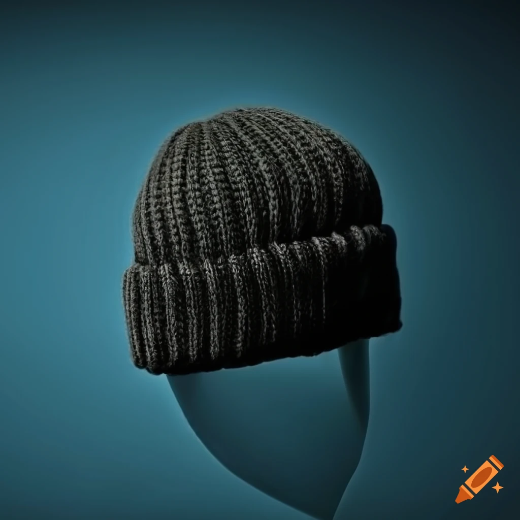Closeup of a beanie hat texture on Craiyon