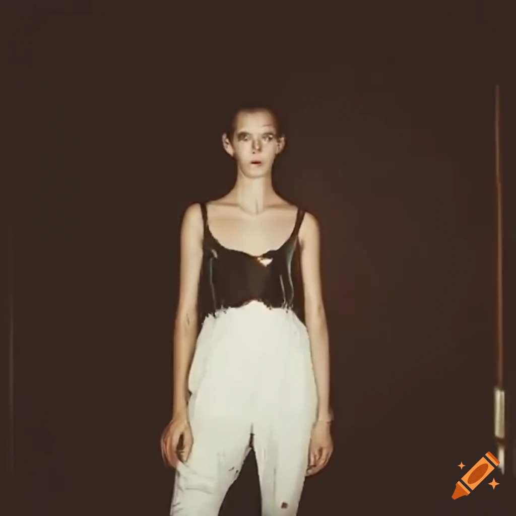 image with a creepy atmosphere and vhs filter