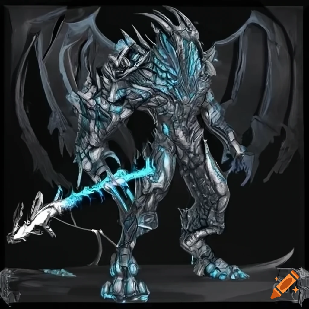 Image of a cybernetic dragon on Craiyon
