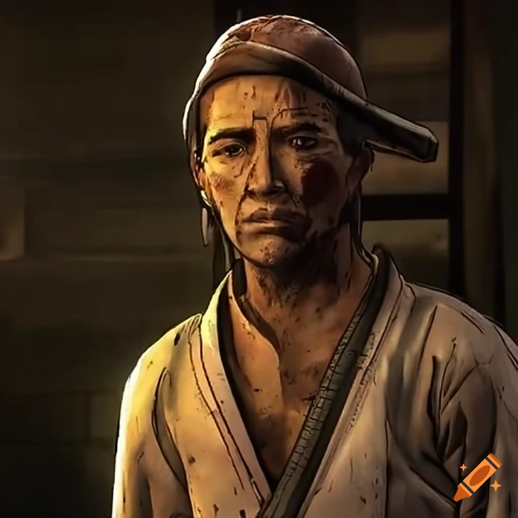 portrayal of a karate sensei in The Walking Dead video game