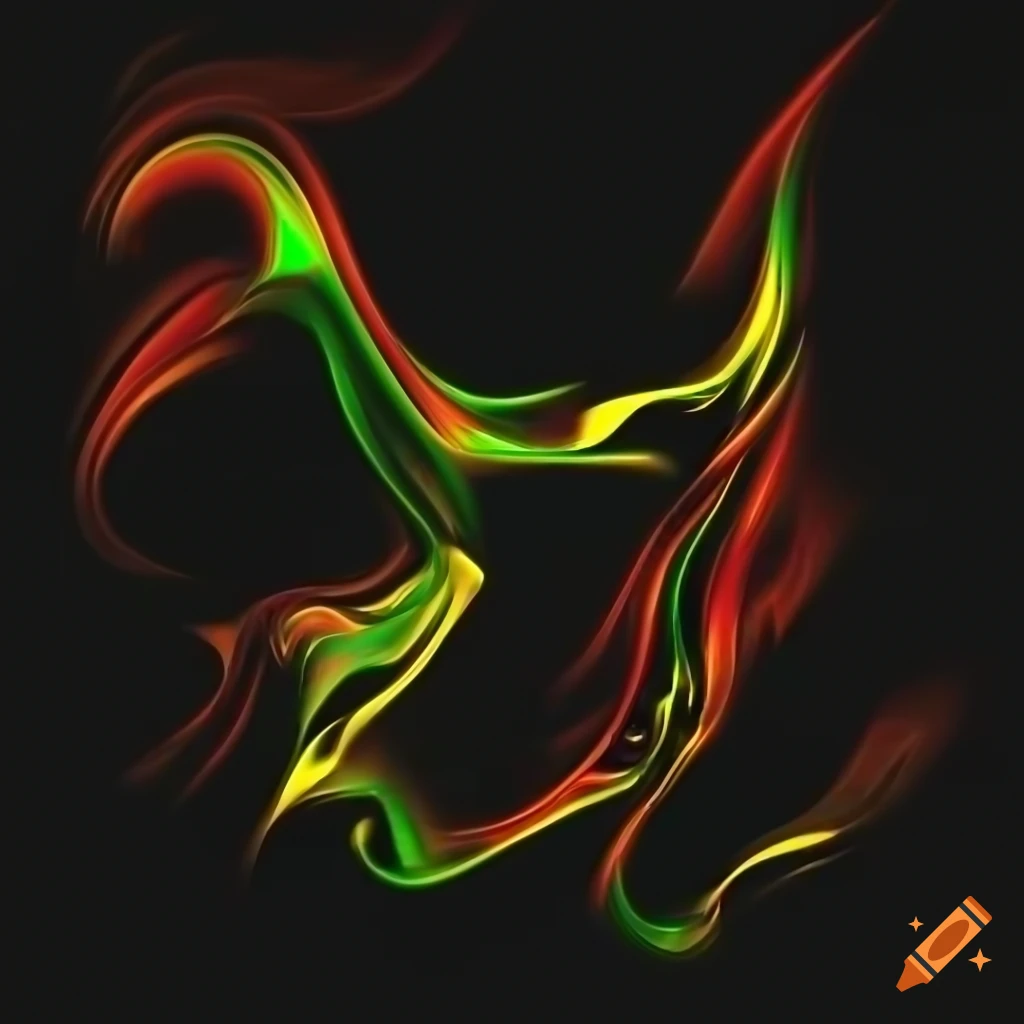 Abstract dark-colored artwork