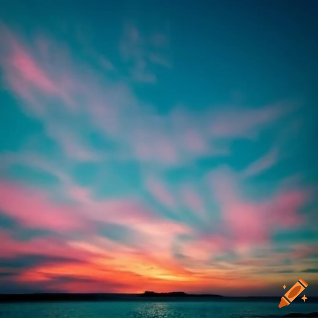 stunning sky with vibrant colors