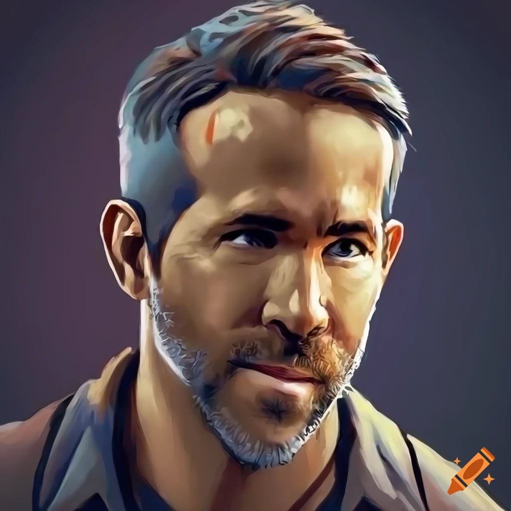 Digital art of ryan reynolds as a zombie on Craiyon