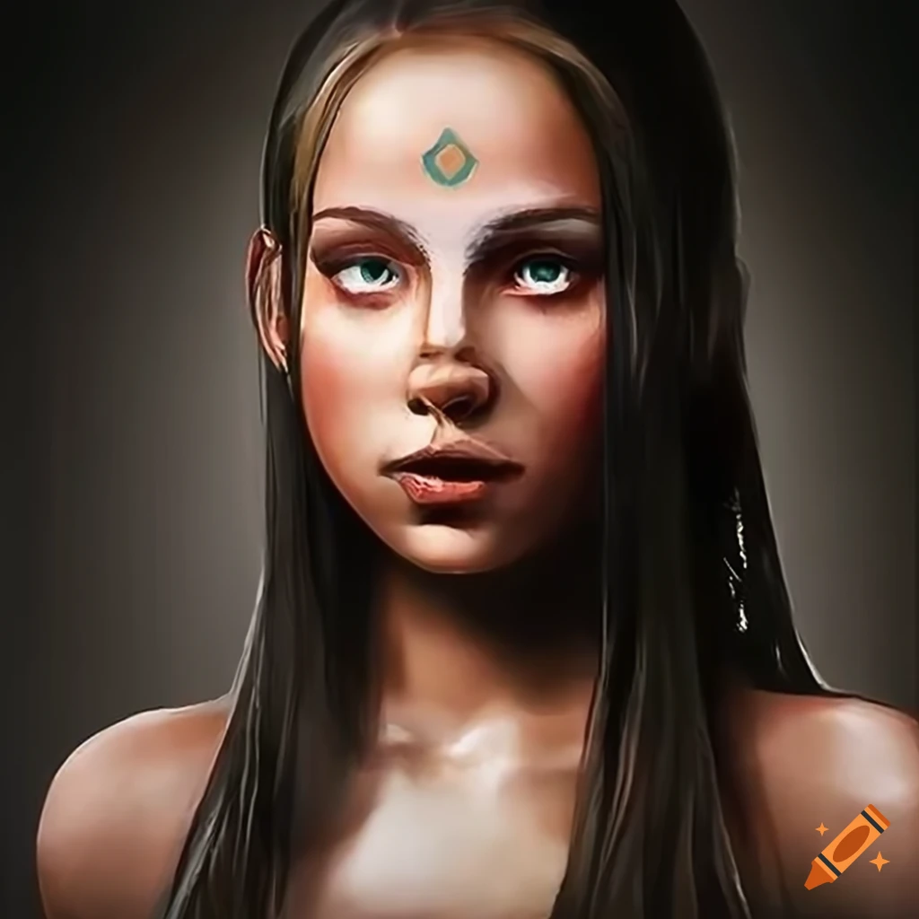 photographic figure study of a young feminine fantasy girl