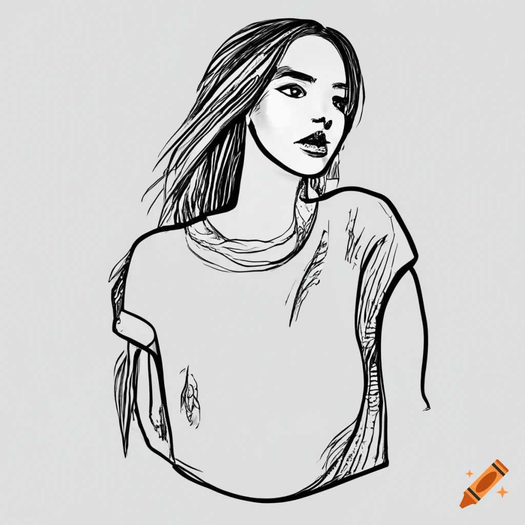 Transparent Tumblr Girl Png - Easy Tumblr Girls Drawing, Png Download - vhv