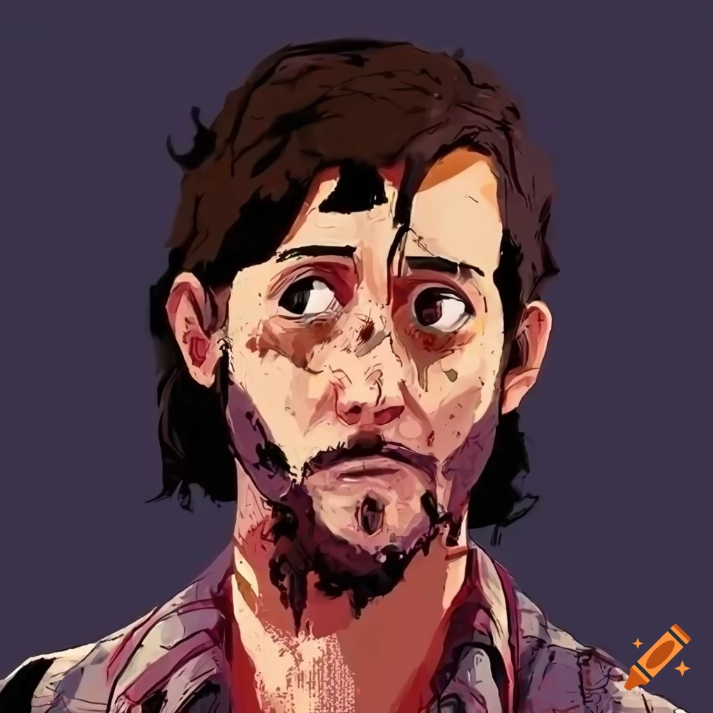 digital art of Shane Madej in the style of The Walking Dead