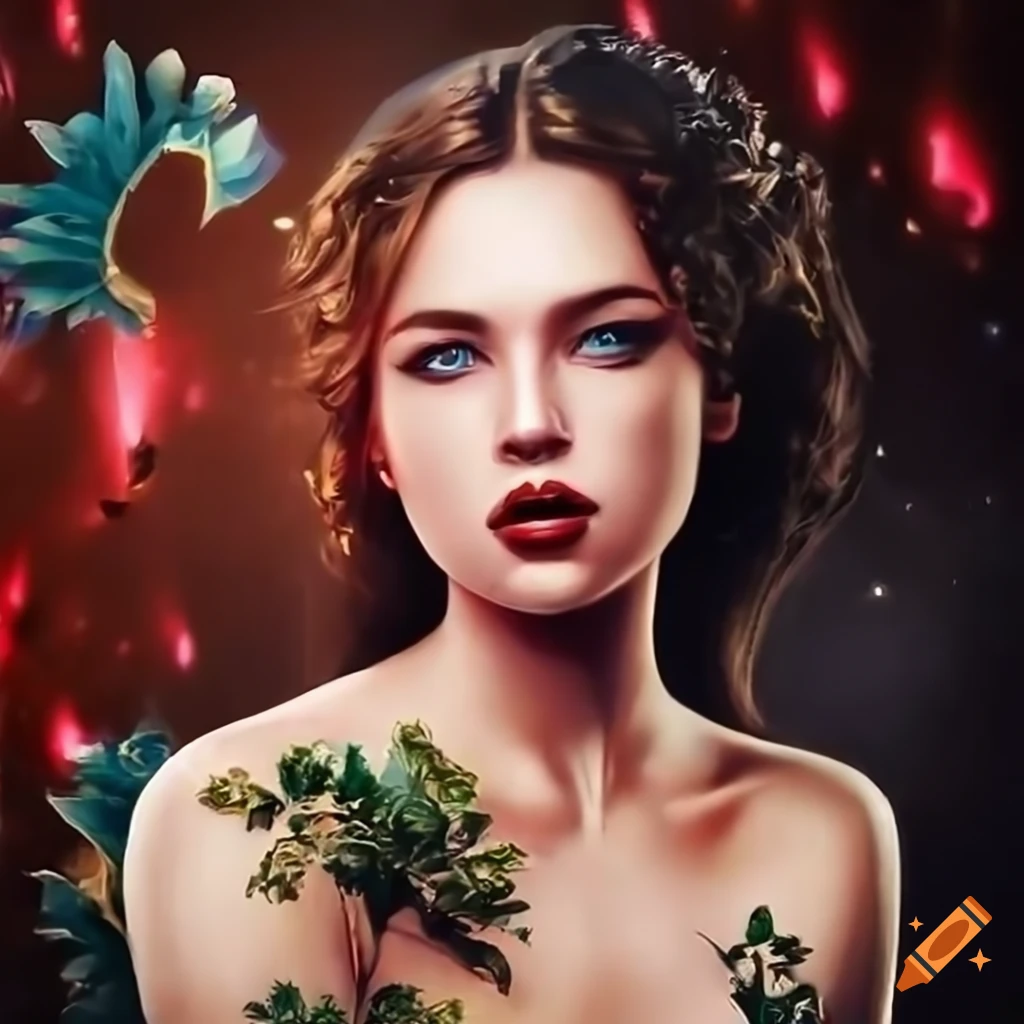 Ultra realistic painting of a fantasy girl on Craiyon