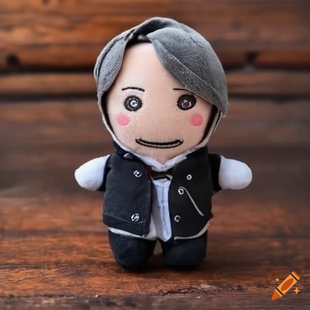 adorable plush of Mads Mikkelsen as Hannibal character