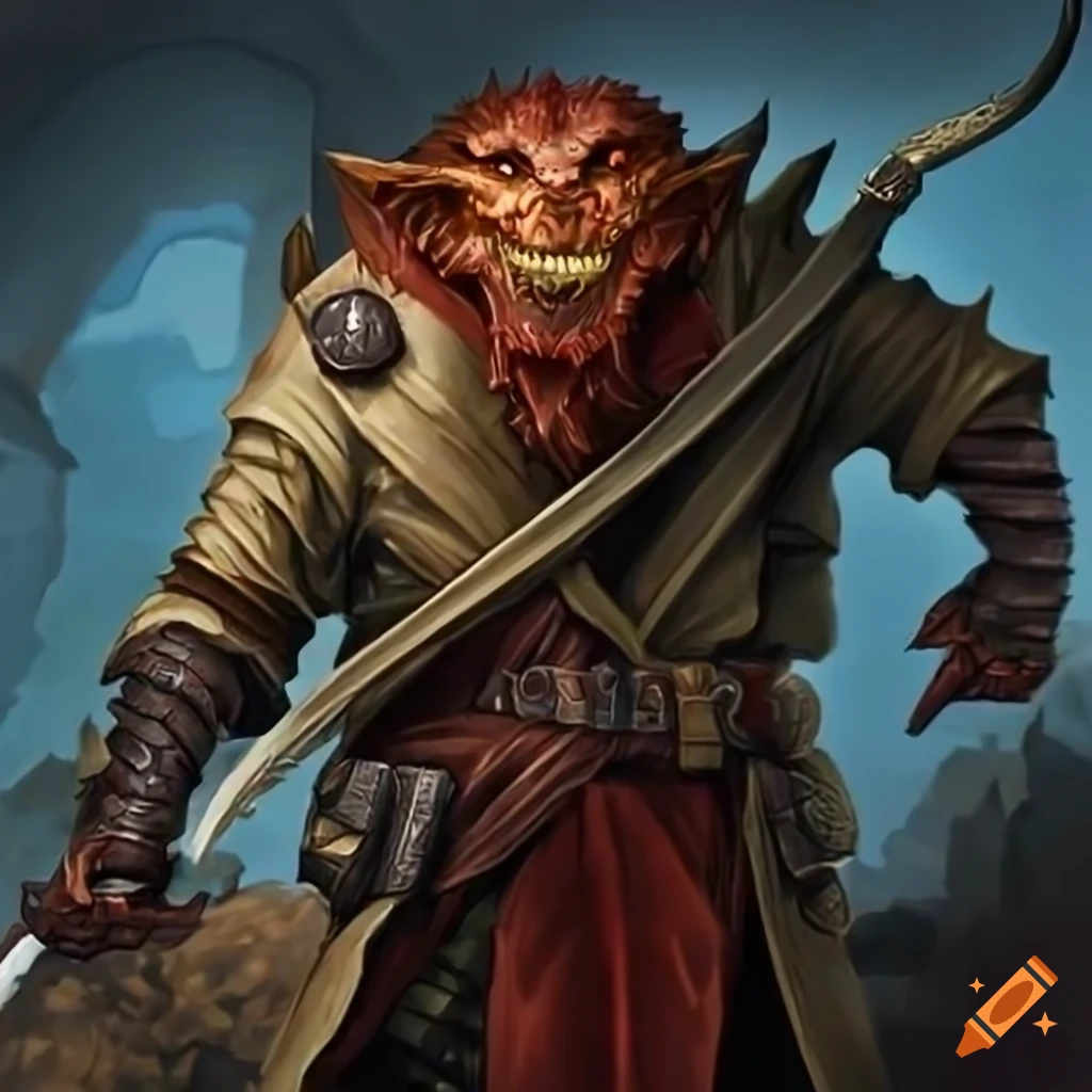 Illustration of a pirate dragonborn on Craiyon