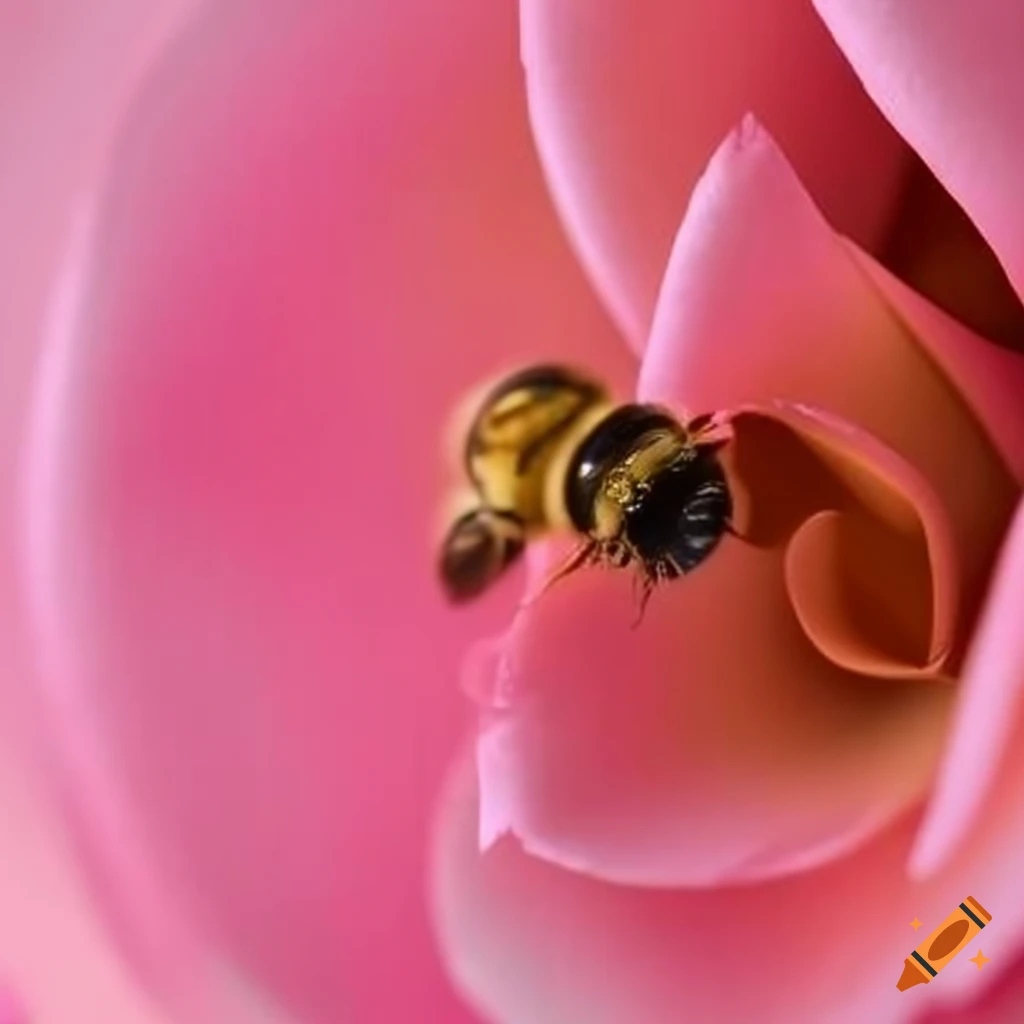 elegant packaging design with a rose and a bee