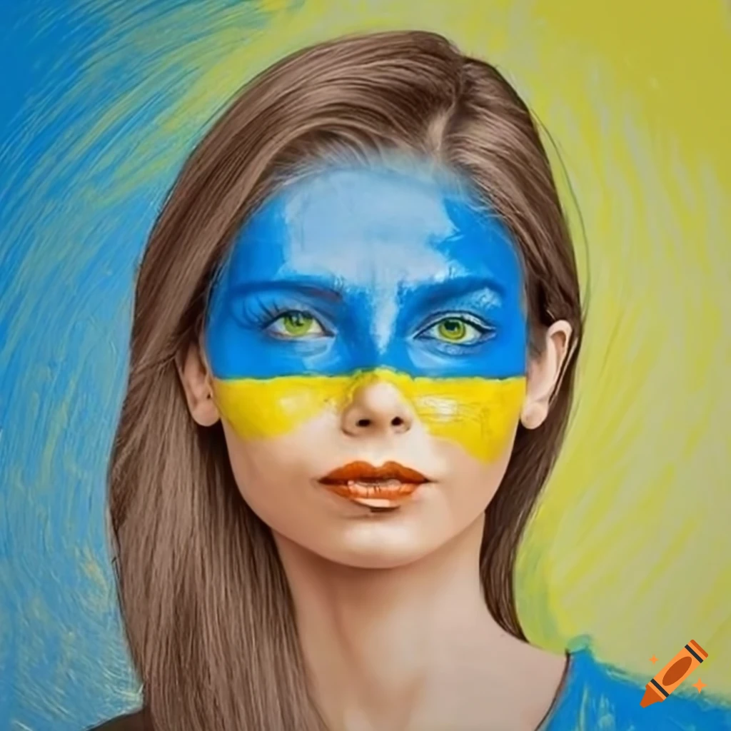 Face Painting Blue and Yellow
