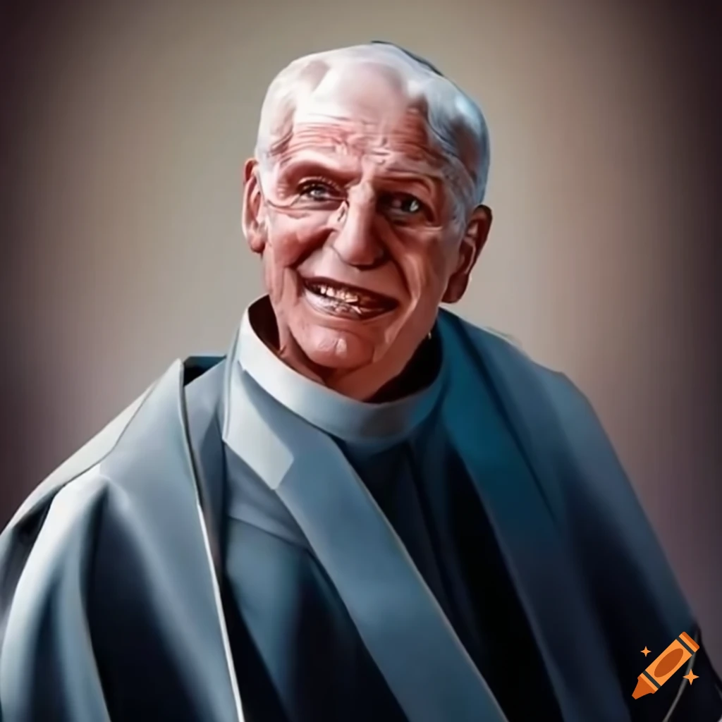 Immagine di un prete anziano cattolico