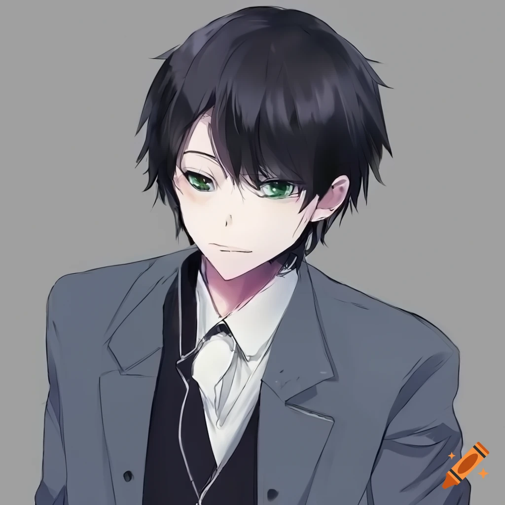 anime boy in a suit