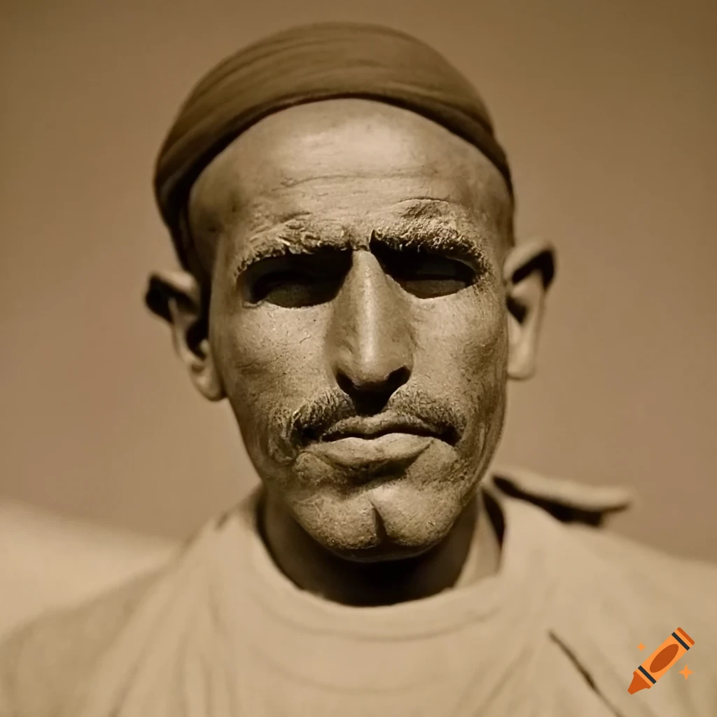 sepia image of Kandahar Gumby character