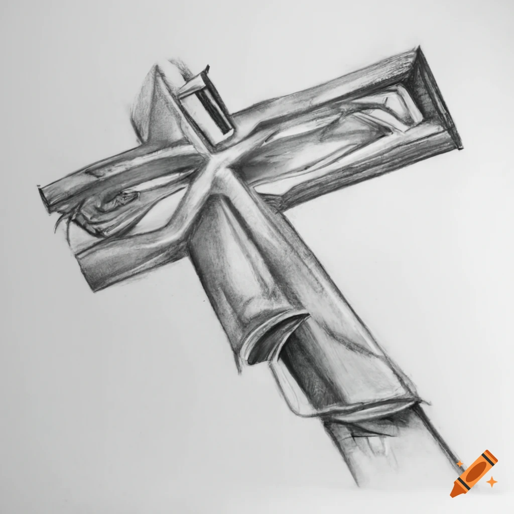 hands praying the sacred cross christianity vector illustration sketch  design Stock Vector | Adobe Stock
