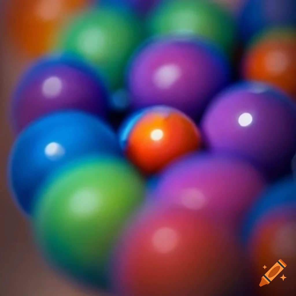 Colorful tshirt with large balls on Craiyon