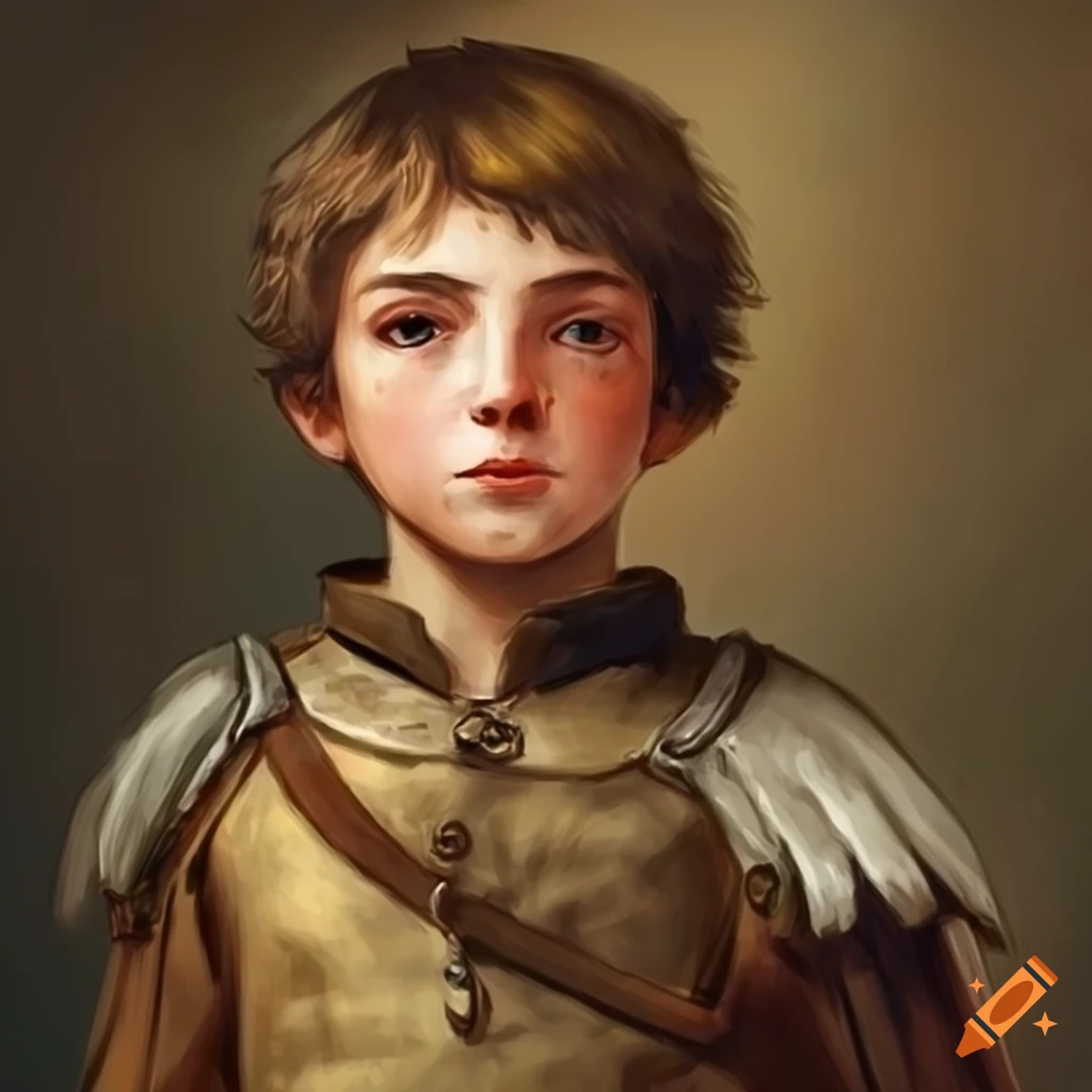Medieval boy squire