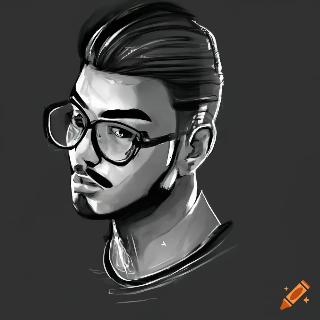 sketch-of-a-man-sitting-on-craiyon