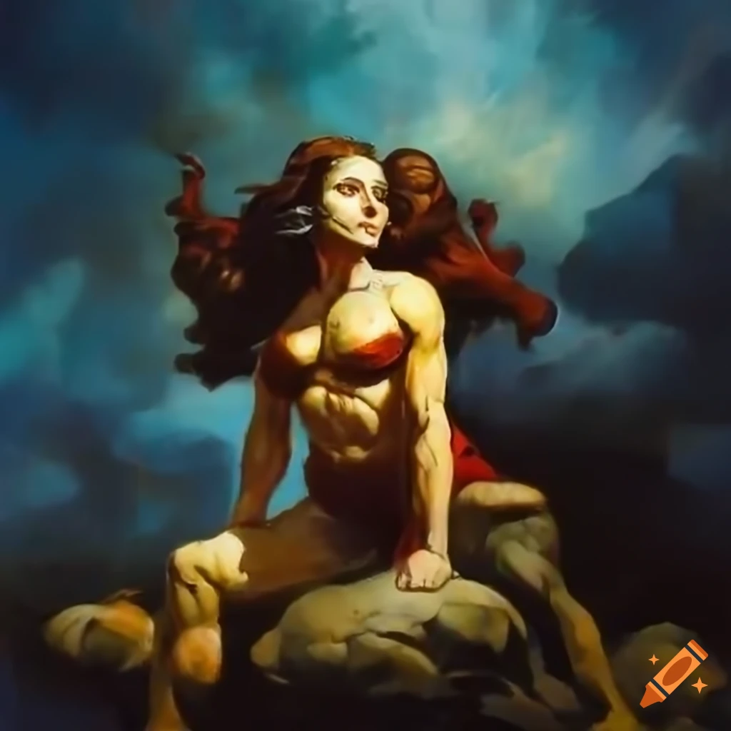 figure study artwork of a young fantasy girl