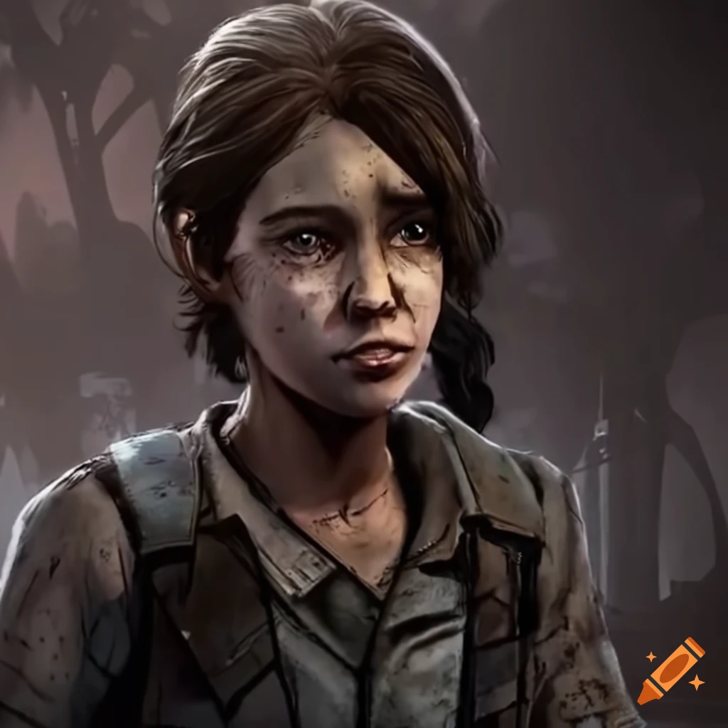 Character crossover of matpat as a walking dead game character on craiyon