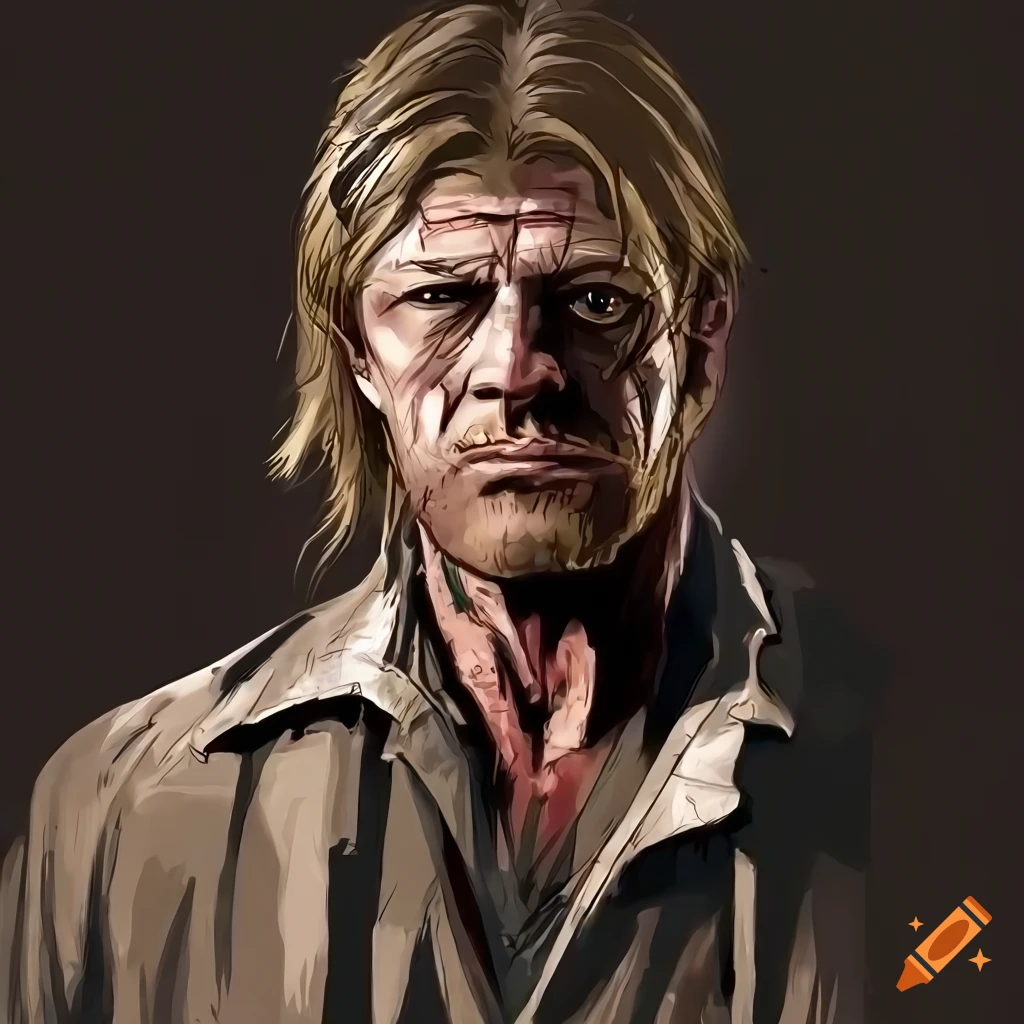 Digital art of sean bean as a character from the walking dead on Craiyon