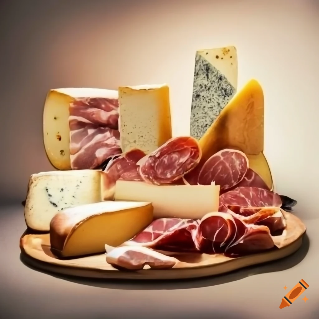 Affiche for a raclette and charcuterie plate