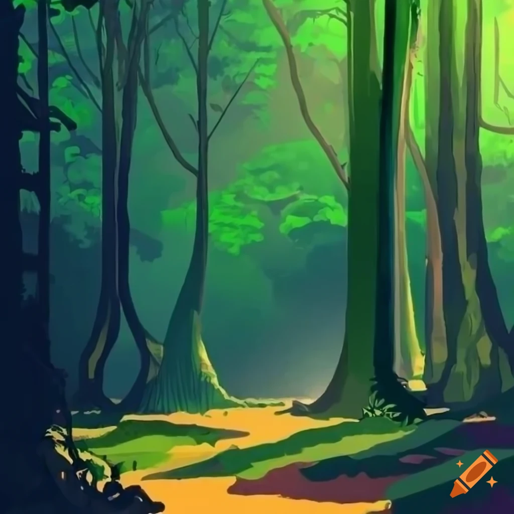16 bit Vietnamese forest background