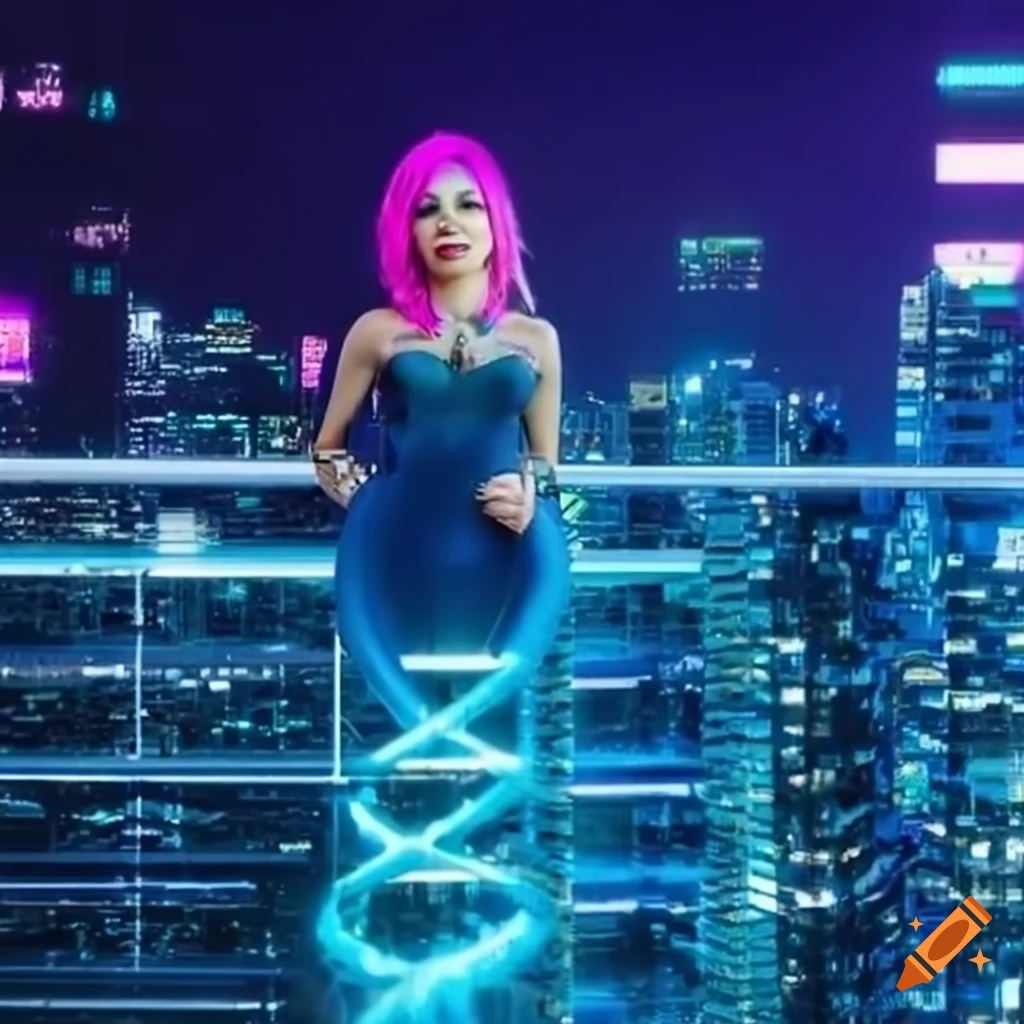 hyper-detailed cyberpunk cityscape with genetic elements