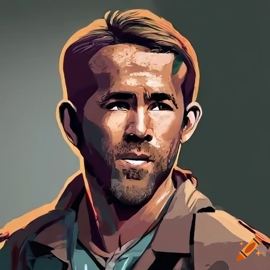 Digital Art Of Ryan Reynolds As A Zombie On Craiyon 