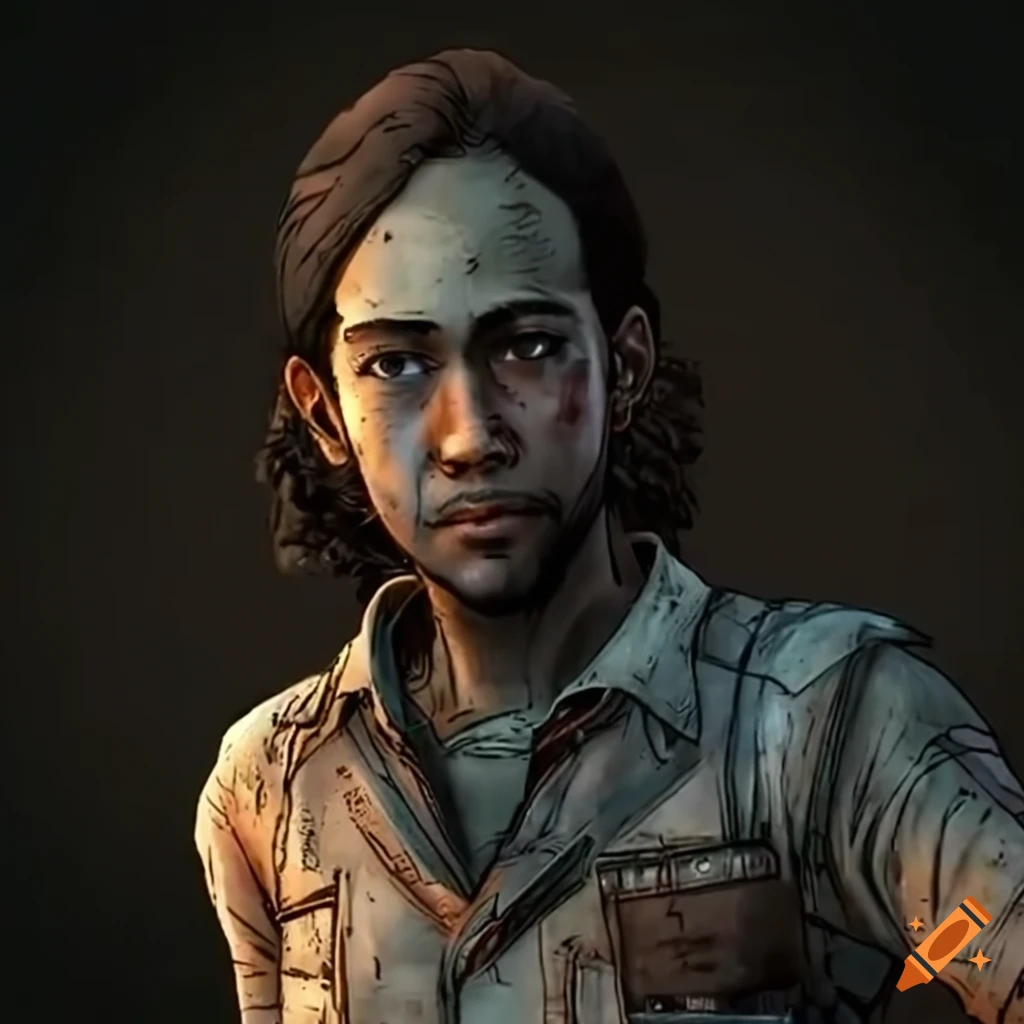 Ryan Bergara as a survivor in The Walking Dead game