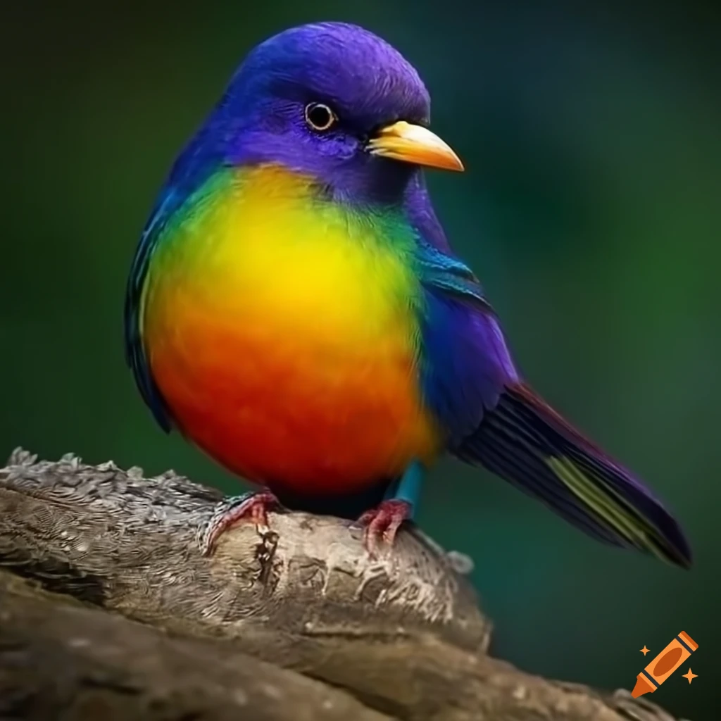Colorful bird on Craiyon