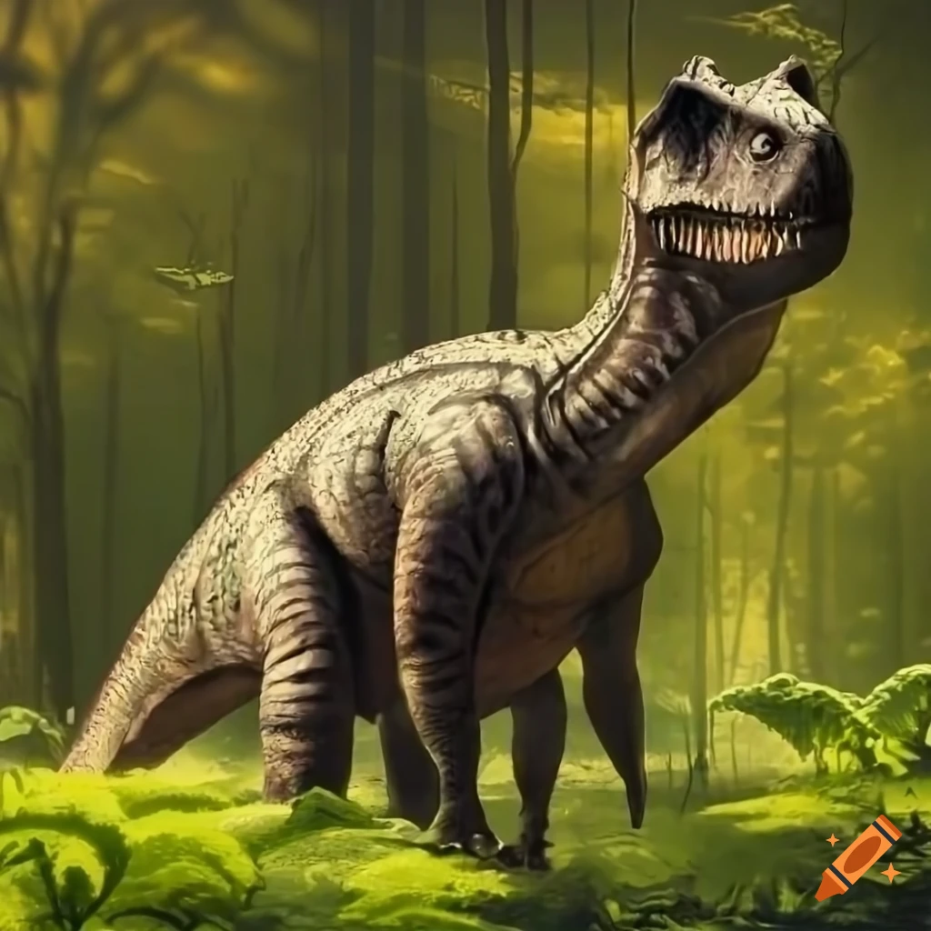 paleoart of three Hadrosaurus dinosaurs in a prehistoric landscape