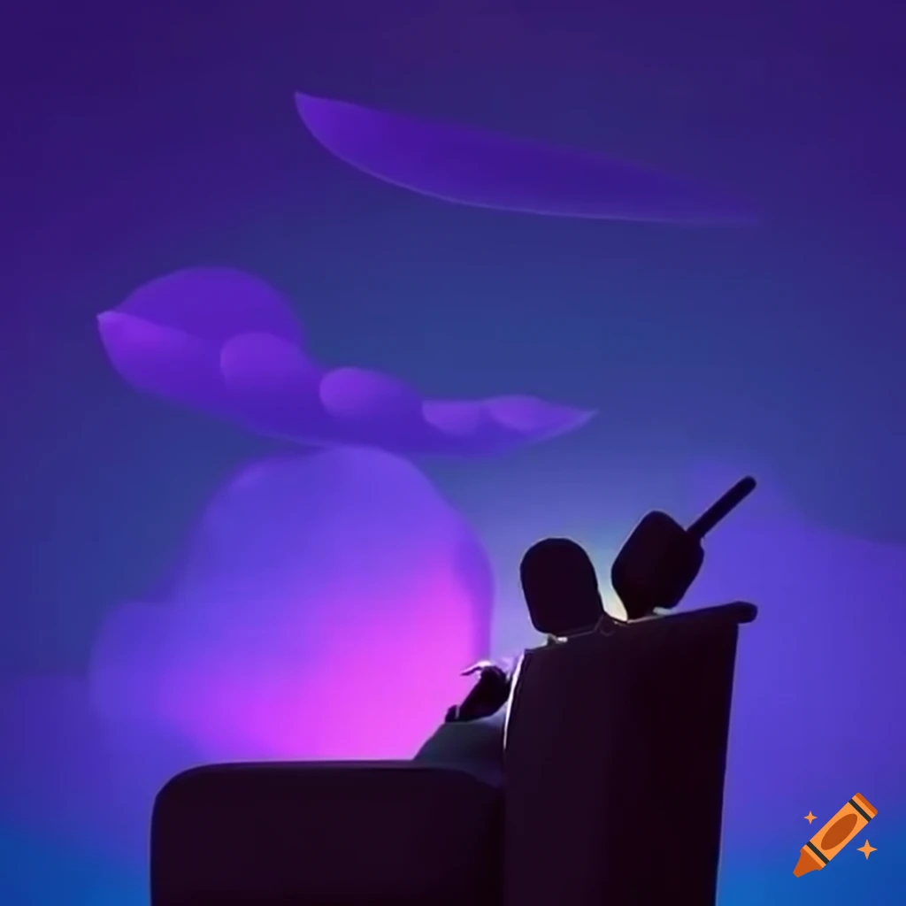 man in a recording studio on a rooftop