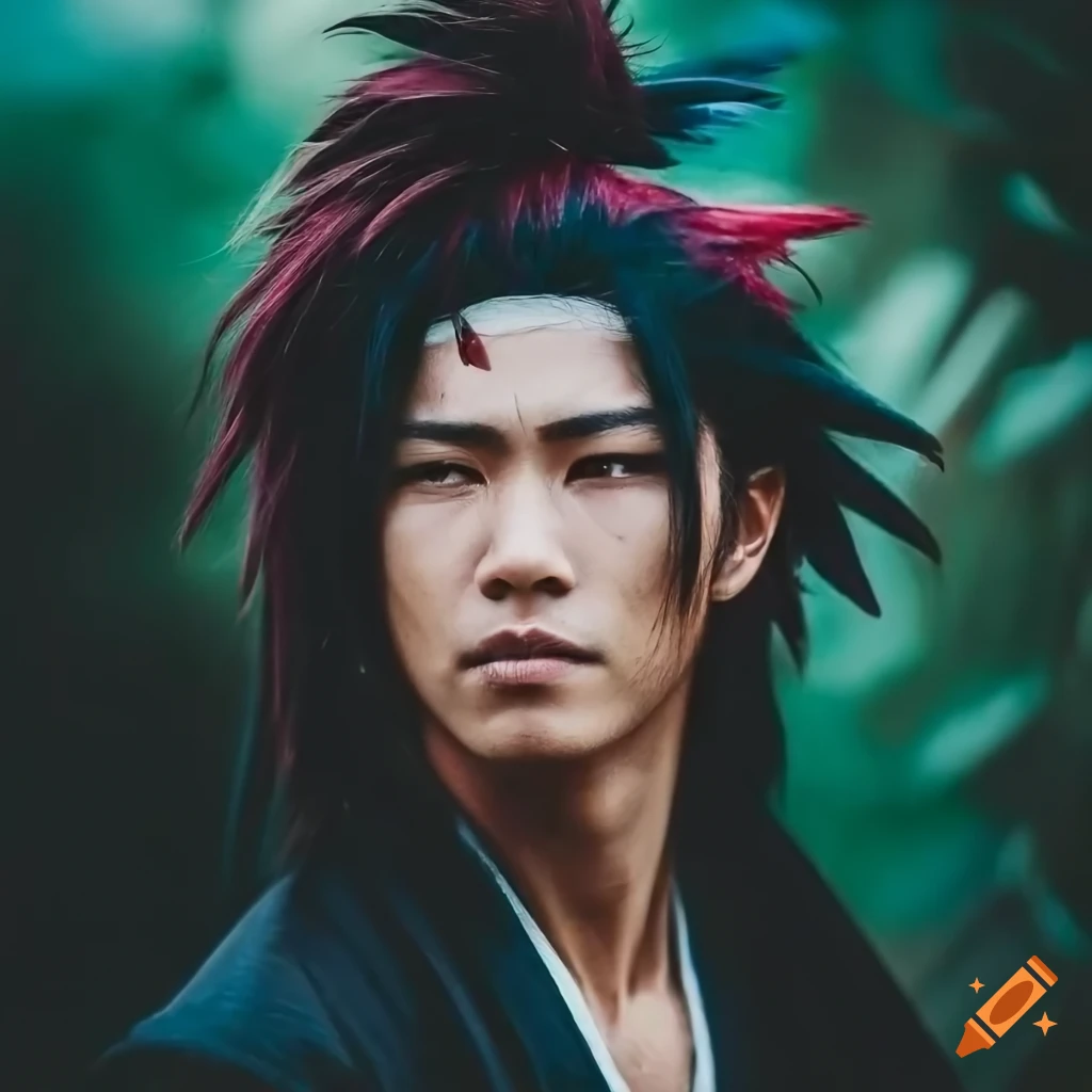 Ultra hd portrait of renji abarai from bleach series on Craiyon