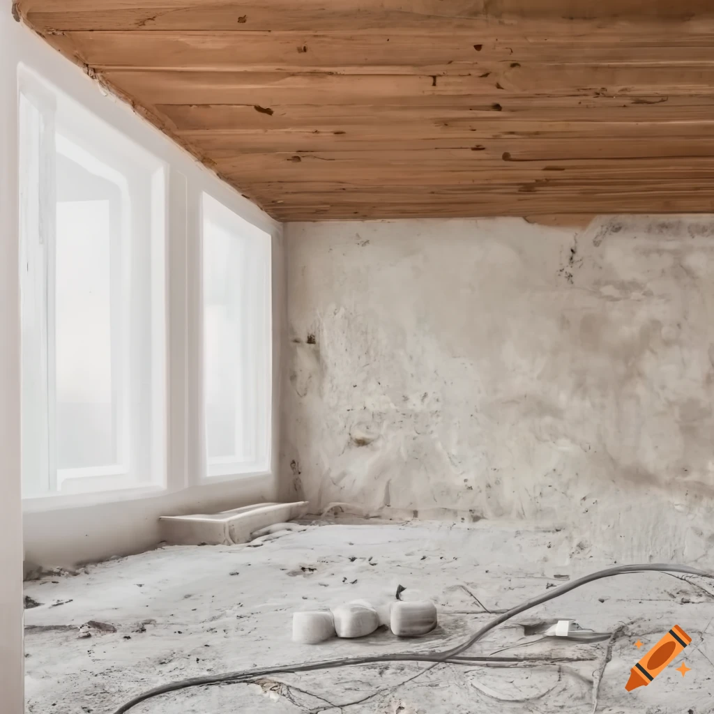 Interior image of exposed concrete with visible electrical wiring and