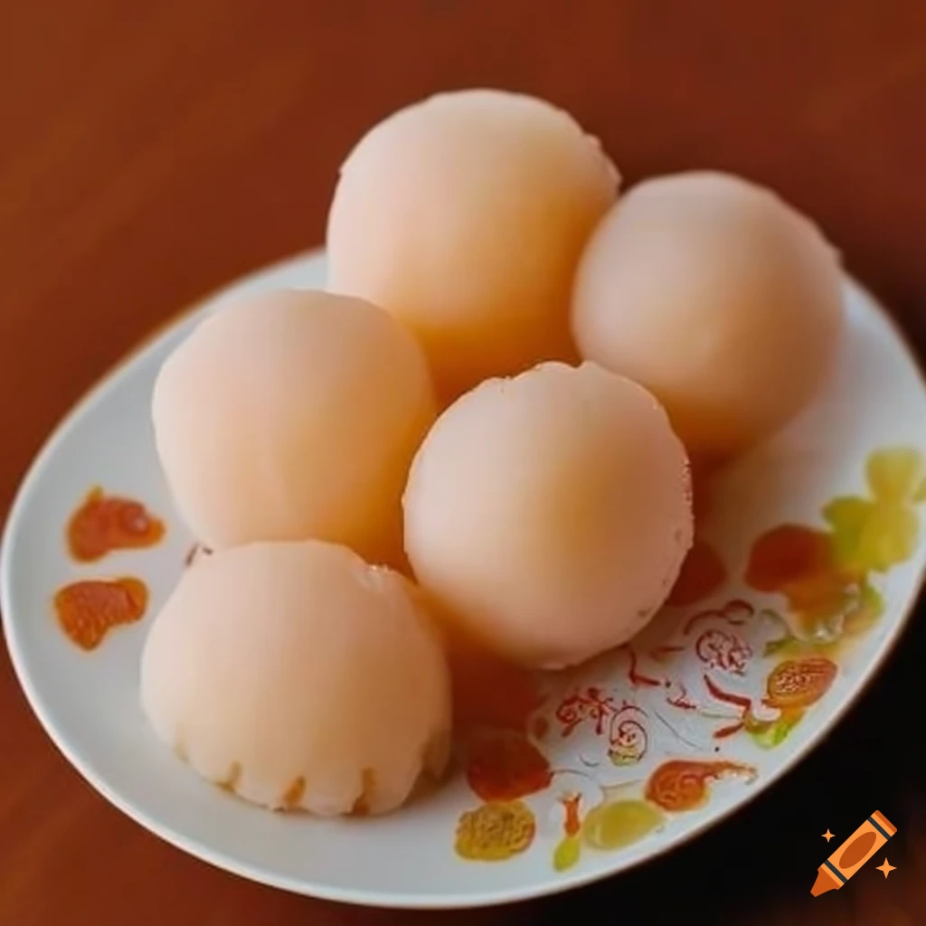 assortment of Asian sweets in a bakery